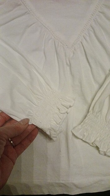 Zara Beyaz bluz zara kids 8 yaş