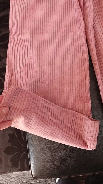 Zara Zara pembe kadife pantolon