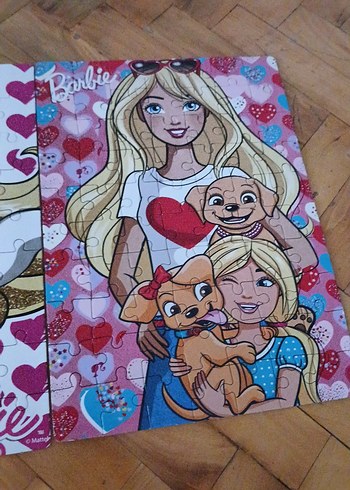 Walt Disney World Barbie Süper Renkli 2'si 1 Arada Puzzle Seti eksiği yok