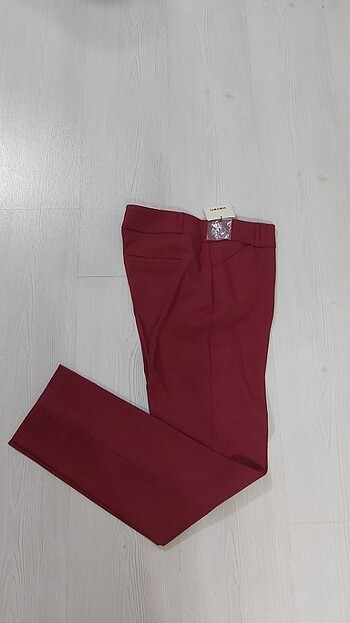 Bordo kumaş pantolon 