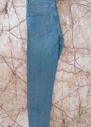 30 Beden Rahat Kesim Mavi Denim Kadın Pantolon