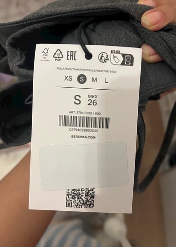 s Beden gri Renk Bershka gri askılı top