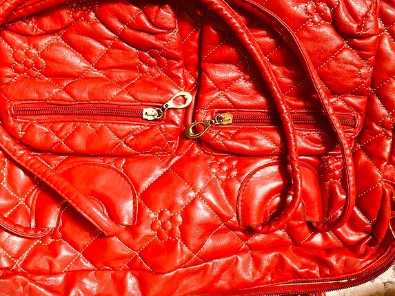 Diğer Kırmızı deri çanta