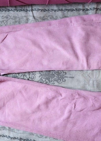 Düğmeli Pembe Kadın Kumaş Pantolon