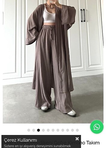 Kimono kaftan gofre manuka suud mavi