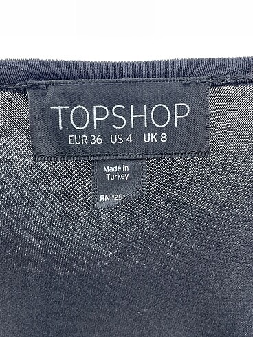 36 Beden siyah Renk Topshop Kısa Elbise %70 İndirimli.