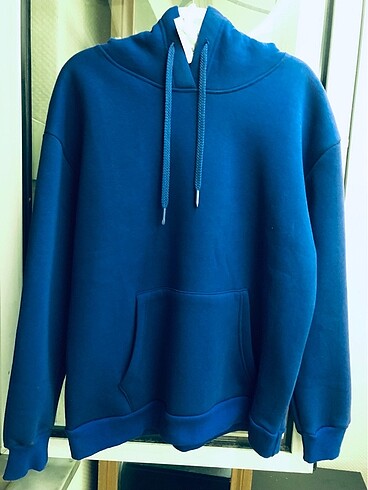 SAX MAVİ RENK SWEATSHIRT-YIKILIYOR