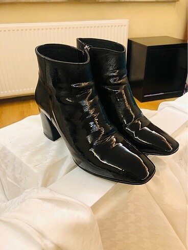 Deichmann SIYAH HAKIKI DERI TOPUKLU BOT