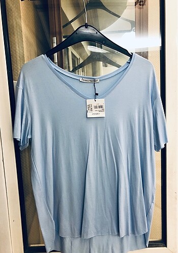diğer Beden mavi Renk SIFIR BATTAL BEDEN-OYSHO GÖK MAVİSİ, T-SHIRT