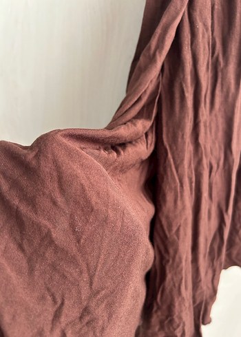 Kadın Kahverengi penye Şal - Görsel 2