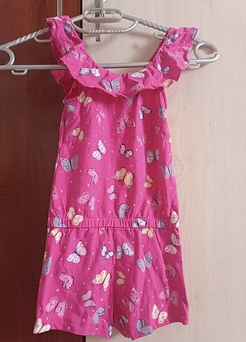 2 Yaş Beden pembe Renk 2.3 yaş çocuk şort tulum