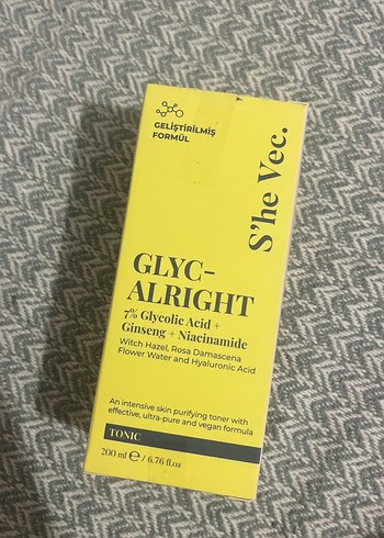 She Vec. Glyc-Alright Tonik 200 ml