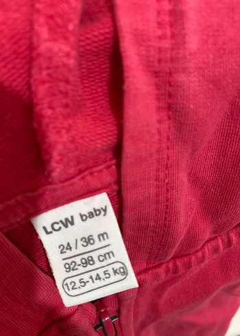 Kız Çocuk Kapüşonlu Kırmızı Fermuarlı Yelek - Görsel 4