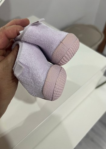 Kız Çocuk Gri Polar Sıcak Terlikler - Görsel 4