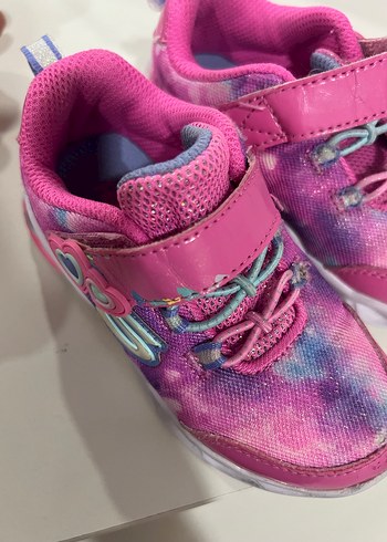 Kız Çocukları için Pembe Batik Desenli Spor Ayakkabı - Görsel 5