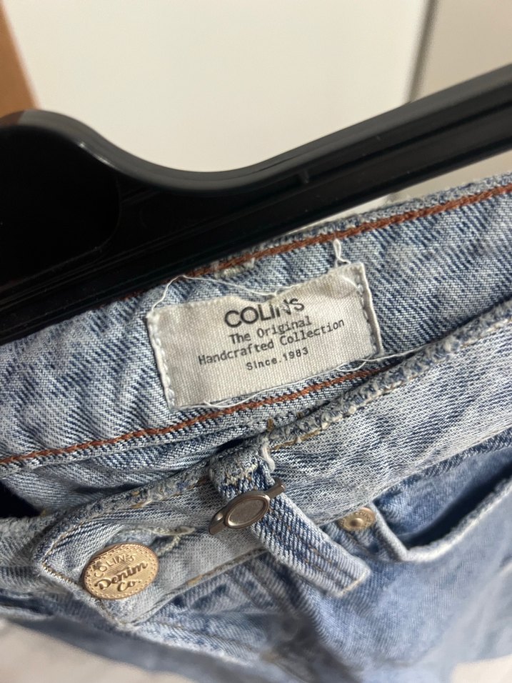 Gri Mavi Kadın Denim Mini Şort - Görsel 4