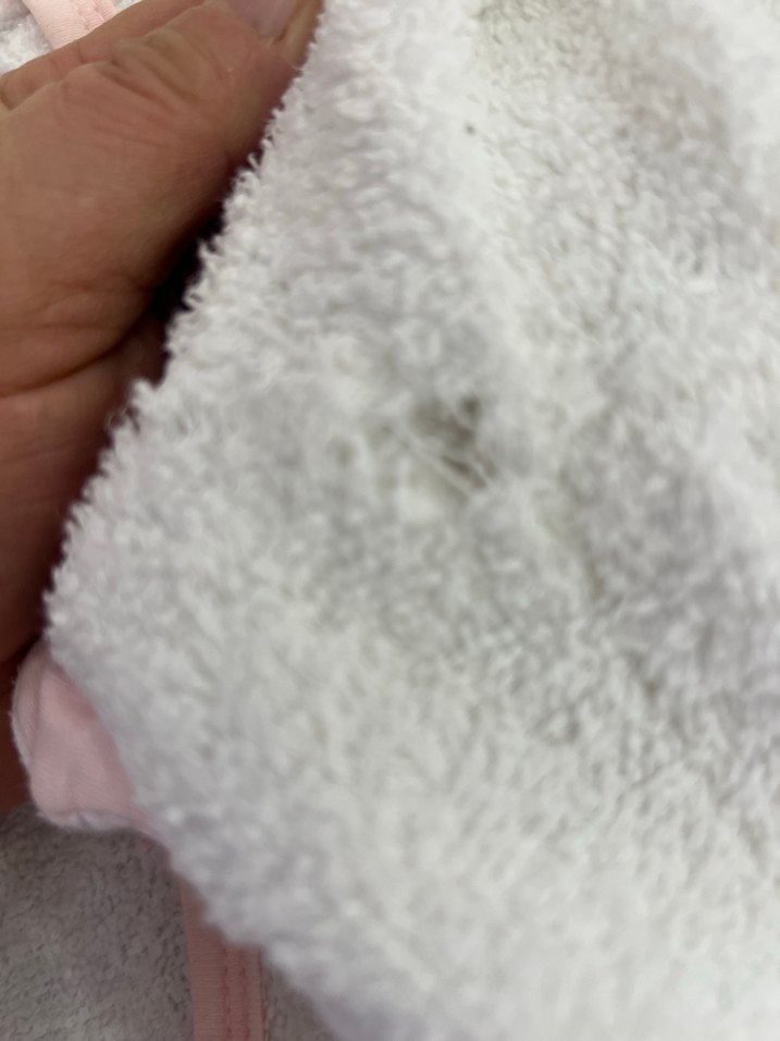 Kız Çocuk Kapüşonlu Beyaz Bornoz - Görsel 4