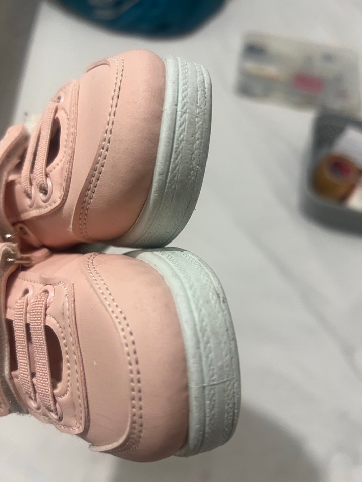 Kız Çocuk Pembe Cırt Cırtlı Spor Ayakkabı - Görsel 3