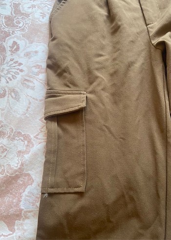 Kahverengi Bol Kesim Midi Kadın Kumaş Pantolon - Görsel 5