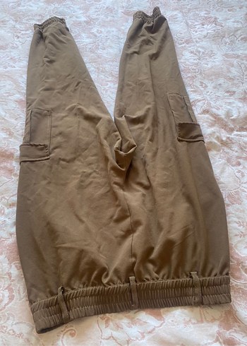 Kahverengi Bol Kesim Midi Kadın Kumaş Pantolon - Görsel 6