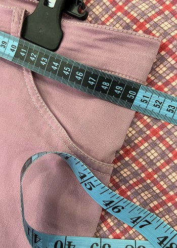 Mor Loose Fit Kadın Kumaş Pantolon - Görsel 7