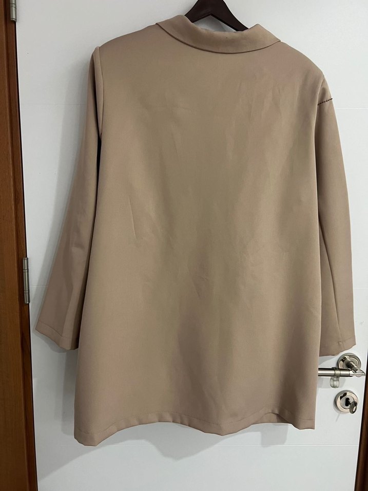 Bej Kadın Mini Blazer Ceket - Görsel 2