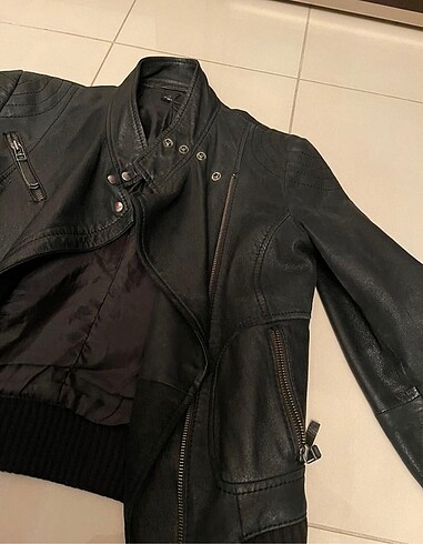 Zara Zara gerçek m beden deri ceket