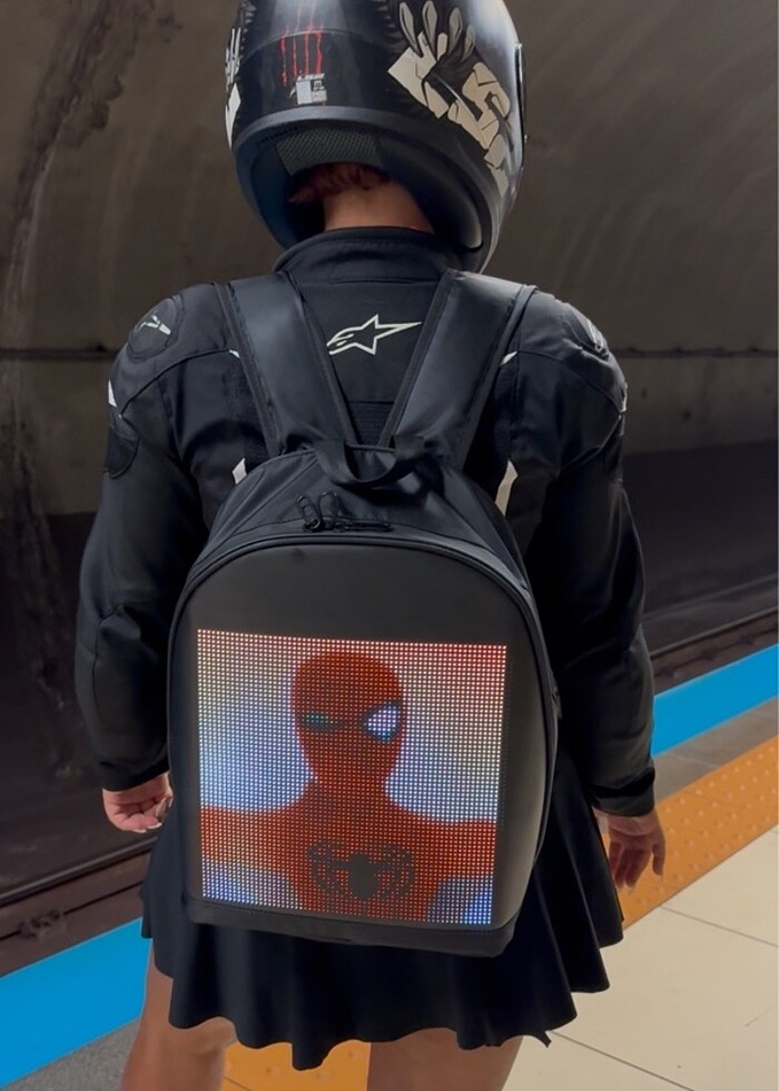 Akıllı gözlü led motor çanta - Görsel 4