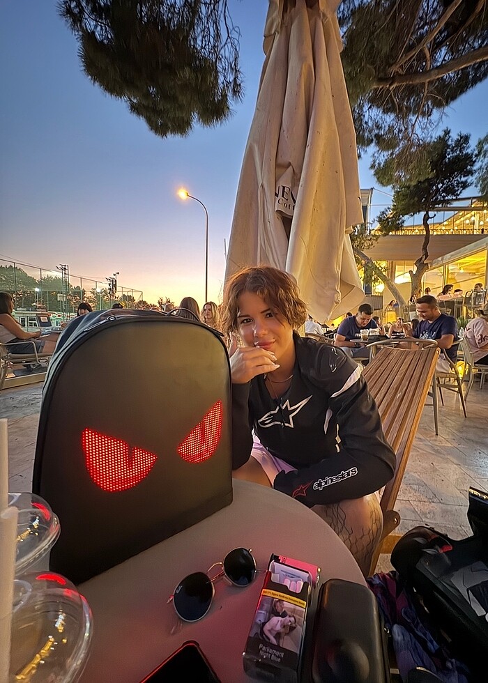 Akıllı gözlü led motor çanta - Görsel 2