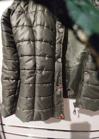 Fermuarlı Kadın Midi Kışlık Mont - Görsel 2