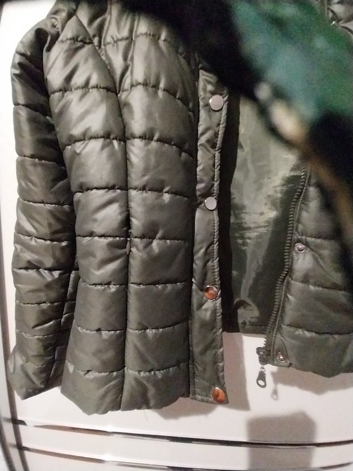 Fermuarlı Kadın Midi Kışlık Mont - Görsel 2