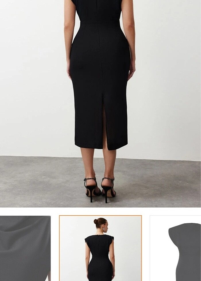 Siyah elbise - Görsel 4