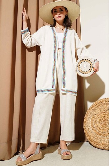 Diğer Keten kimono
