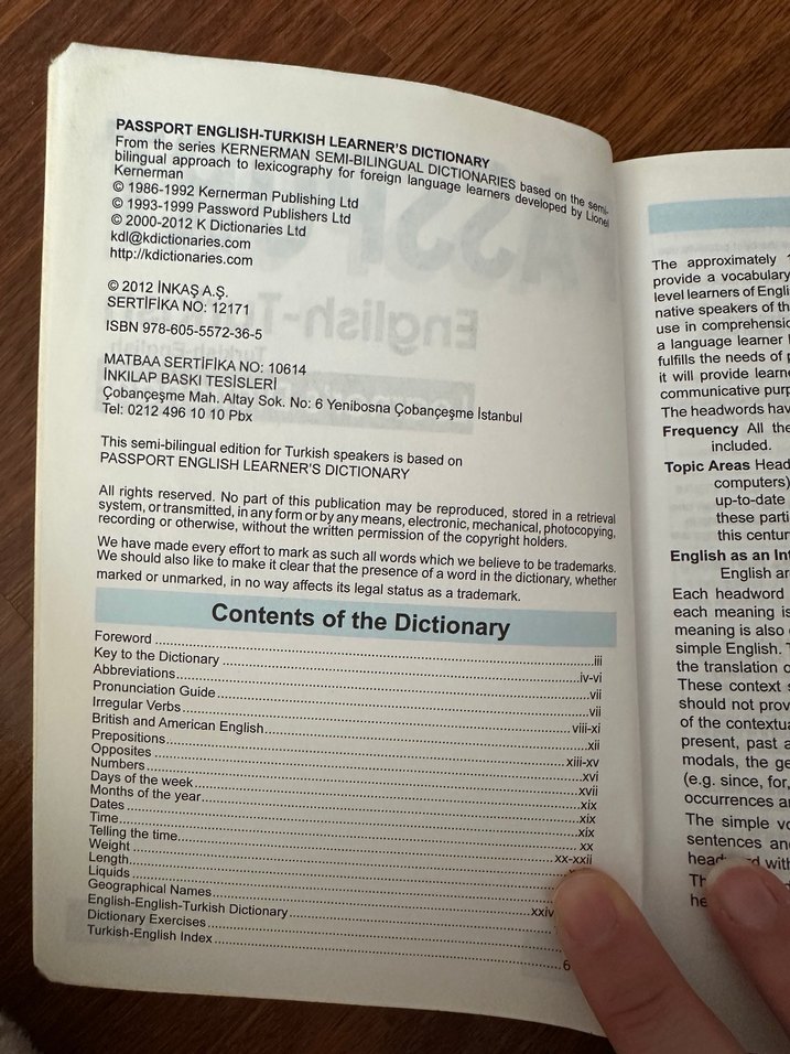 Passport İngilizce-Türkçe Öğrenenler Sözlüğü - Görsel 3