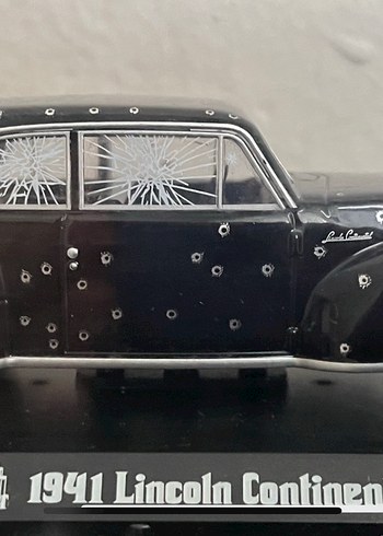 1941 Lincoln Continental Oyuncak Araba Siyah - Görsel 3