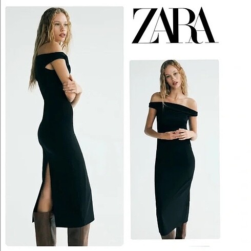 Zara Zara Midi Elbise