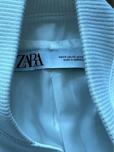 xs Beden beyaz Renk Zara Ceket