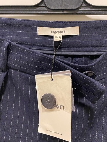 s Beden lacivert Renk Koton Kumas Pantolon