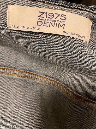 m Beden lacivert Renk Zara Denim Ceket
