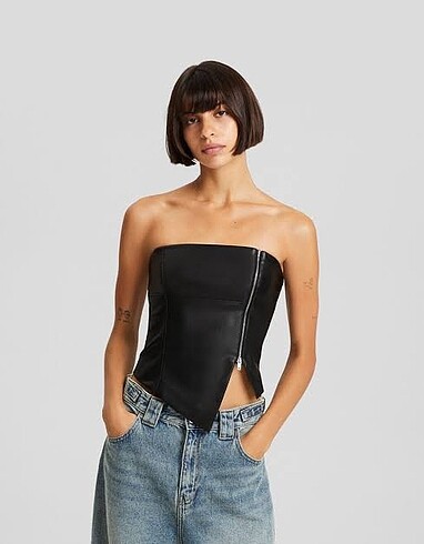Bershka Deri Bluz