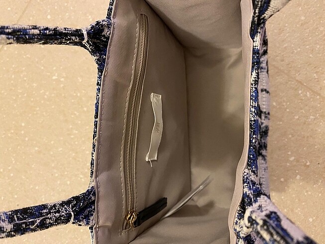  Beden lacivert Renk H&M Mini Tote Canta