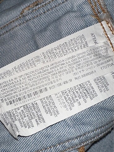 m Beden Zara Crop Denim Ceket