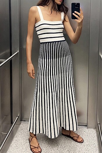 Zara Zara Midi Elbise