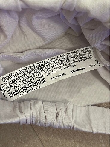 s Beden beyaz Renk Zara Crop Tshirt