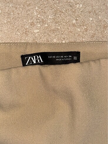 xs Beden Zara Yuksekbelli Sort Etek