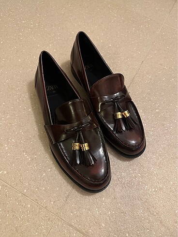 Zara Zara Bordo Loafer