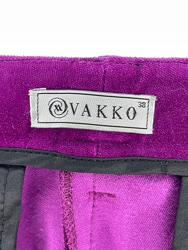 38 Beden mor Renk Vakko Kumaş Pantolon %70 İndirimli.