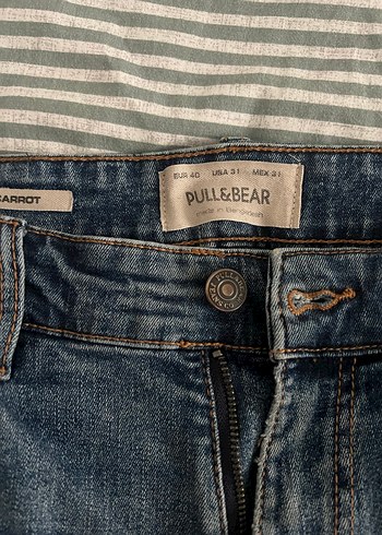 Pull&Bear erkek jean mavi - Görsel 4