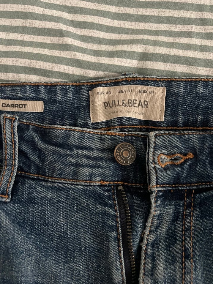 Pull&Bear erkek jean mavi - Görsel 4