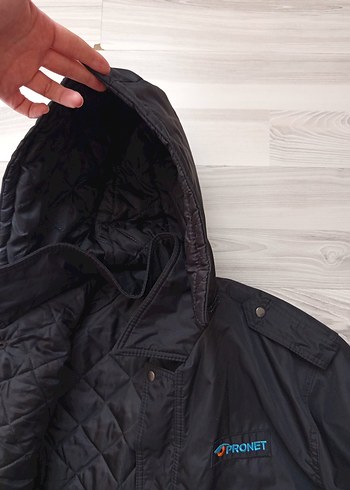 l/xl Beden Düğmeli Siyah güvanli Ceketi